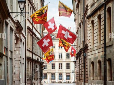 rue-avec-drapeaux-nationaux-a-geneve-2bhf2jc